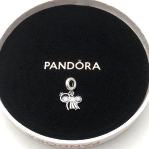 Pandora 2023 Disney Parks Pandora Minnie Mouse Bride Headband Dangle Cha…